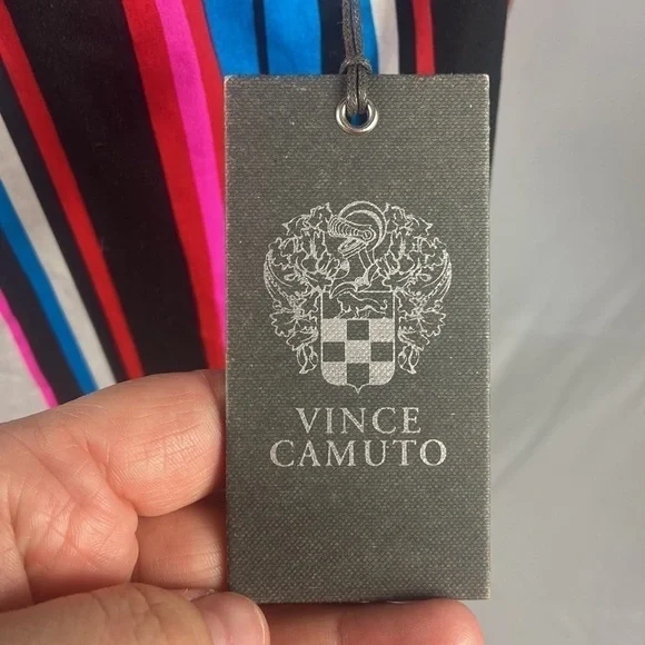 Vince Camuto Havana Bright Striped Off the Shoulder Top - Picture 5 of 8